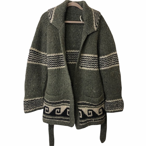 Other - Vintage Men’s Cowichan style cardigan sweater